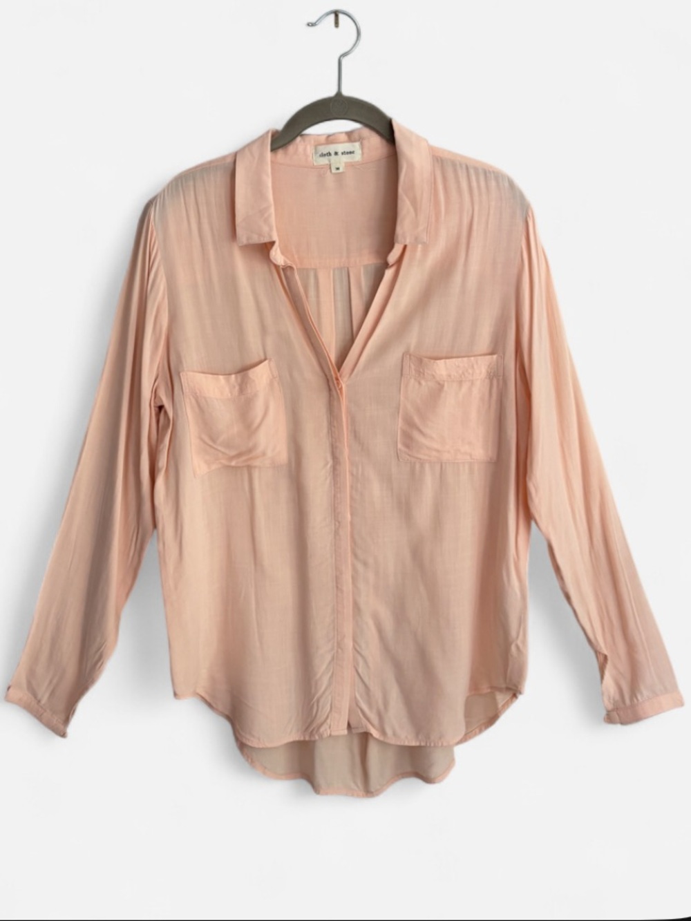 Cloth & Stone Button-Front Shirt - M